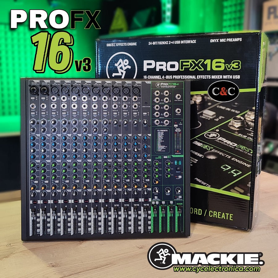 Mezclador MACKIE ProFX16v3