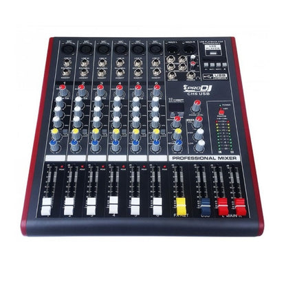 PRODJ CH6USB CONSOLA ANALOGA 6 CANALES