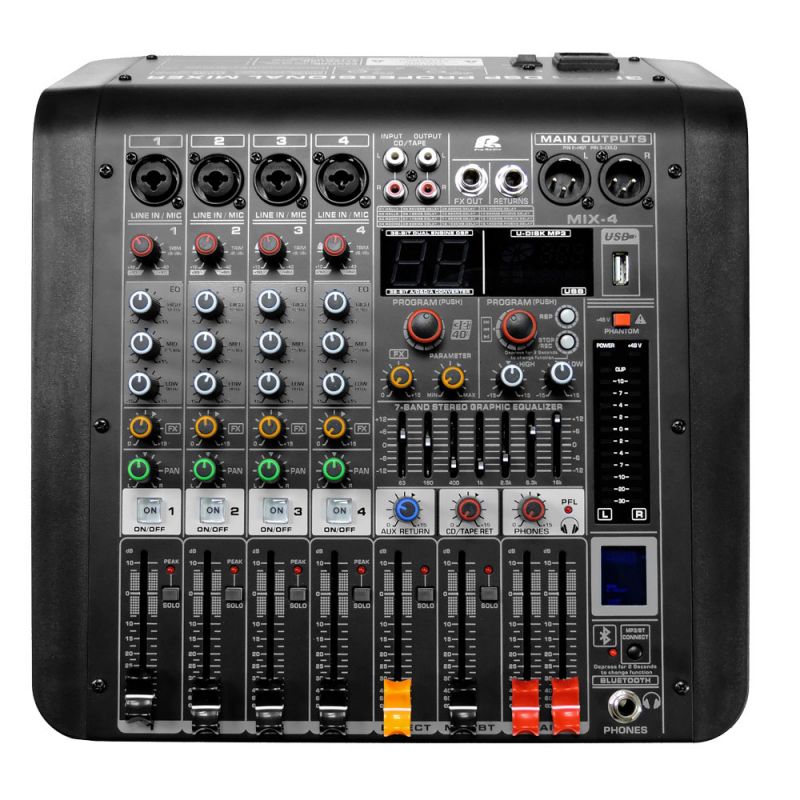 PA PRO AUDIO MIX4 CONSOLA ANALOGA DE 4 CANALES