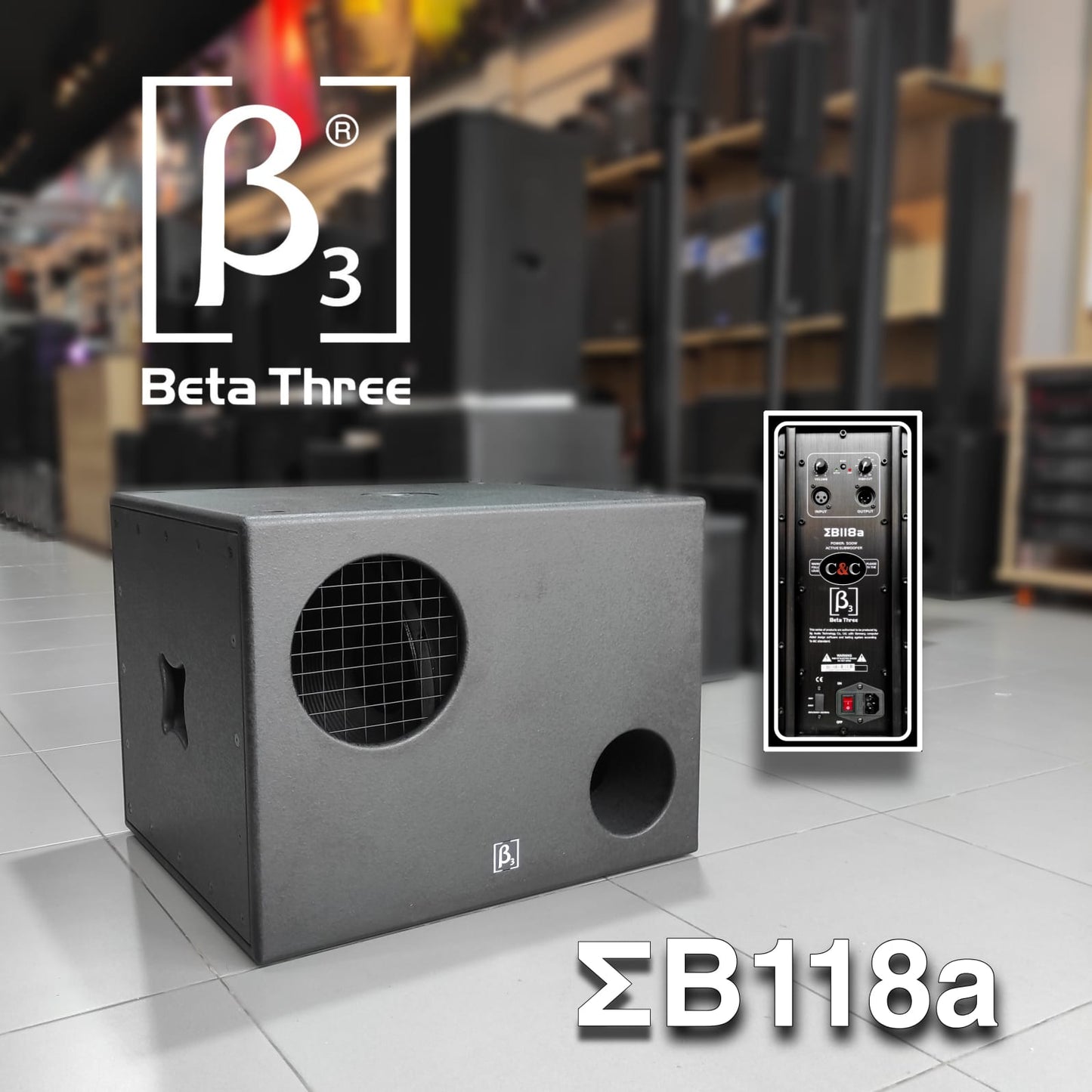 BETA THREE EB118A BAJO ACTIVO DE 18''