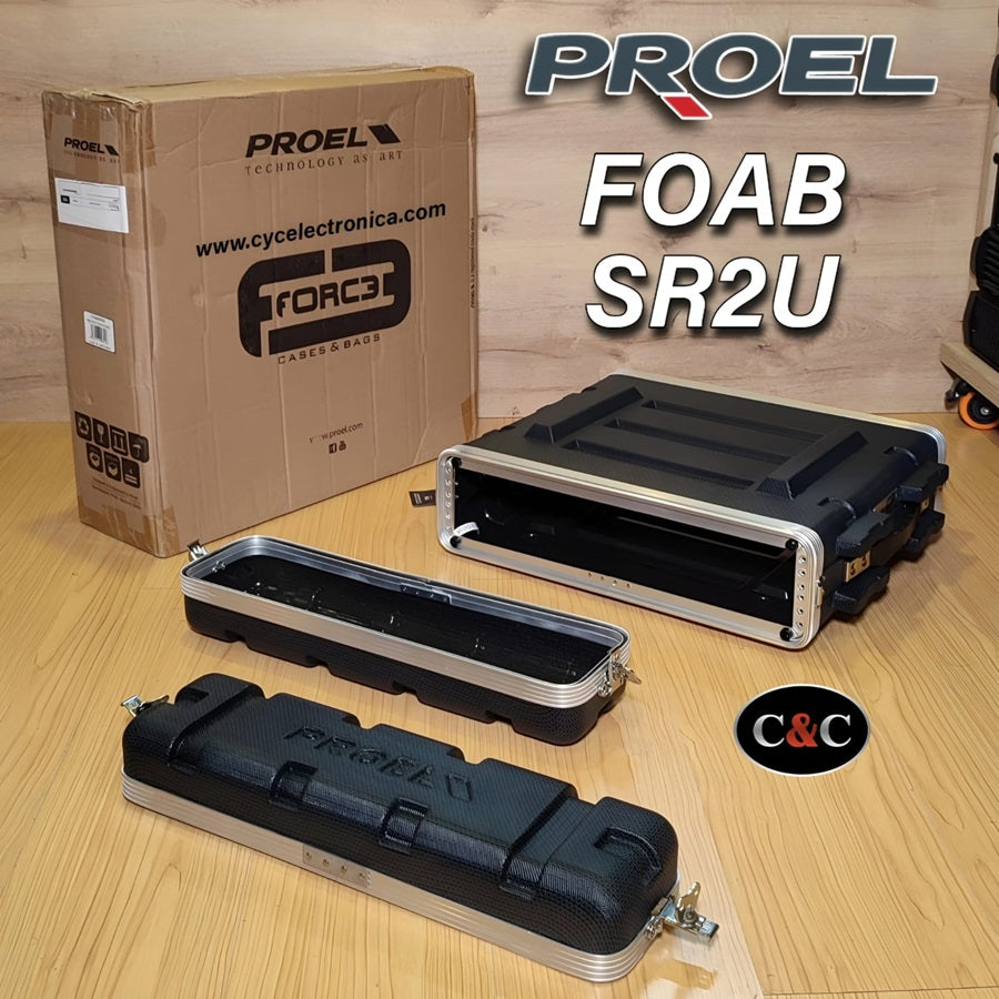 PROEL FOABSR2U RACK DE TRANSPORTE  DE 2 UNIDADES