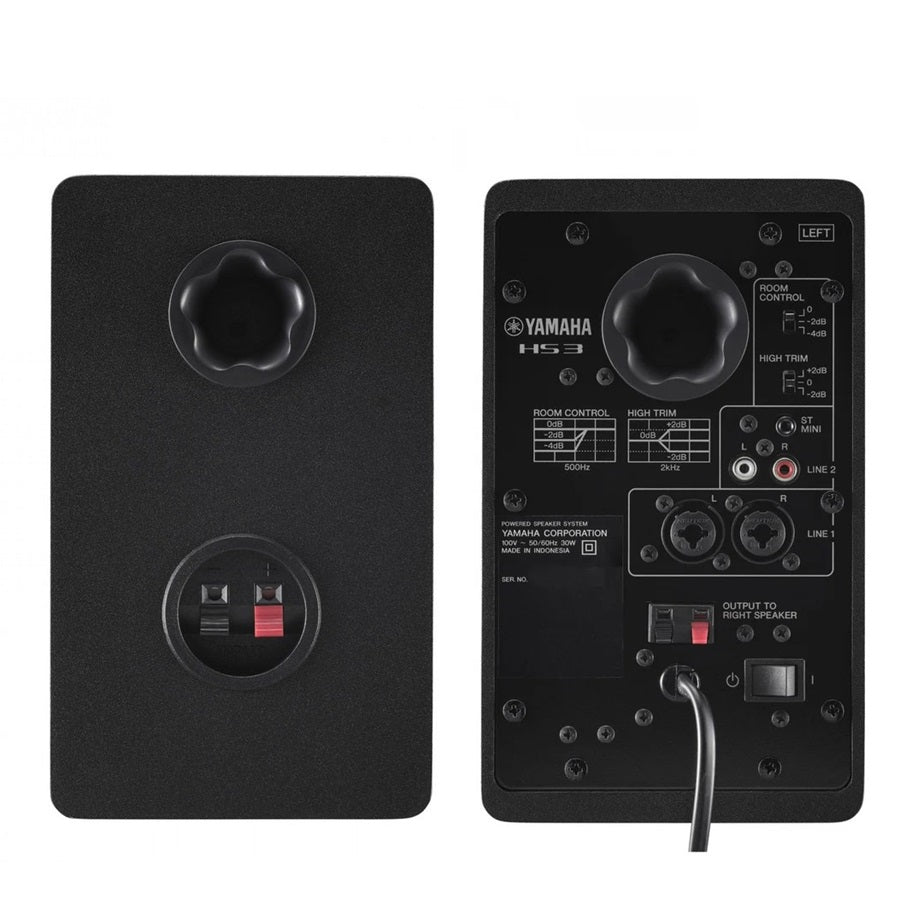 YAMAHA HS3 JUEGO DE MONITORES DE ESTUDIO 3'' NEGROS