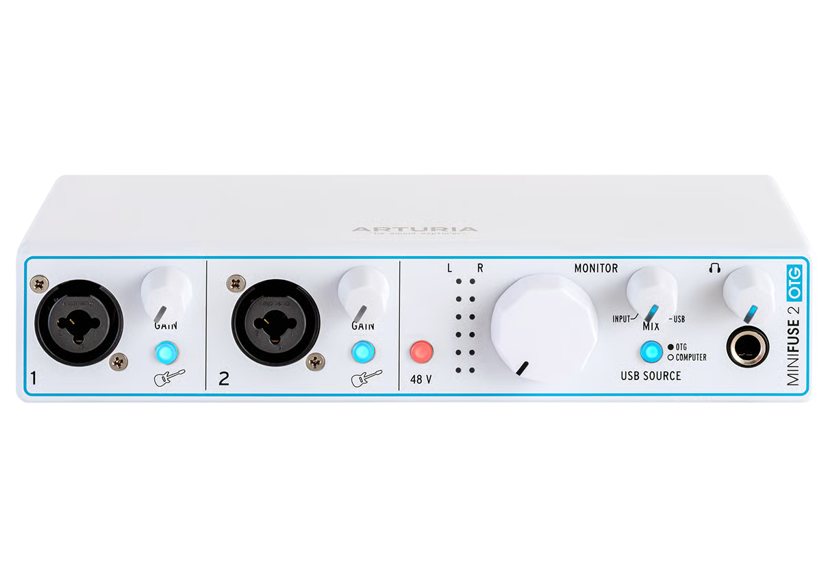 ARTURIA MINIFUSE 2 OTG BLANCA INTERFAZ PARA PC Y DISPOSITIVOS MOVILES