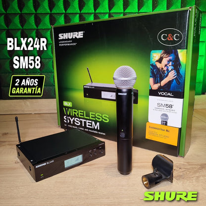 SHURE BLX24R/SM58 MICROFONO INALAMBRICO