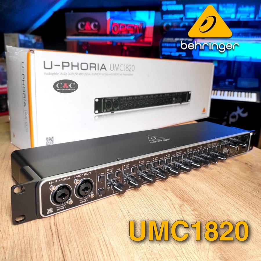 BEHRINGER UMC1820 INTERFAZ DE AUDIO