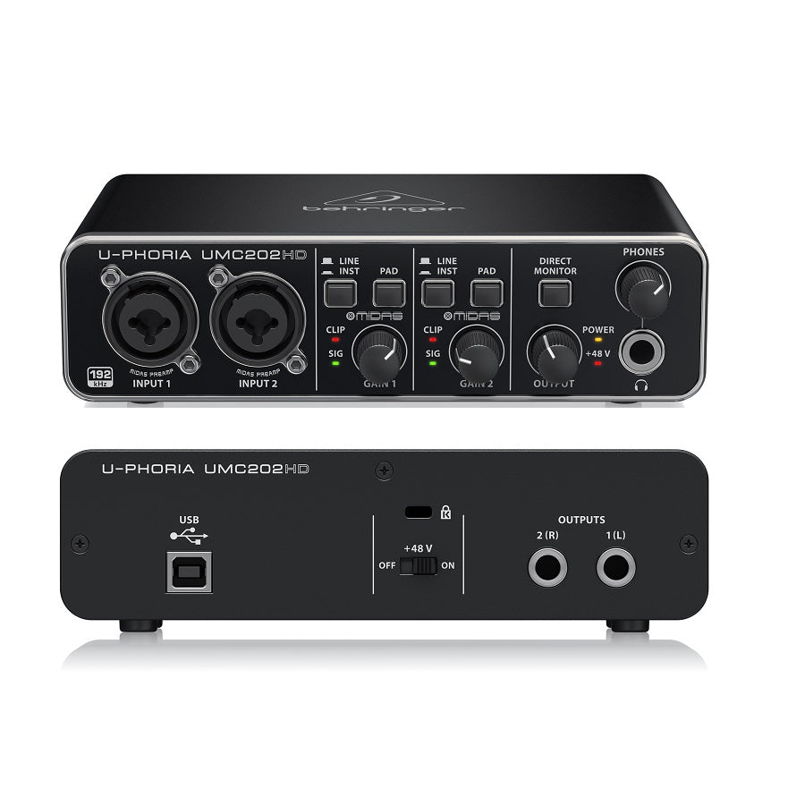 BEHRINGER UMC202HD INTERFAZ DE AUDIO