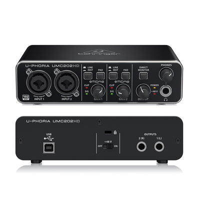 BEHRINGER UMC202HD INTERFAZ DE AUDIO
