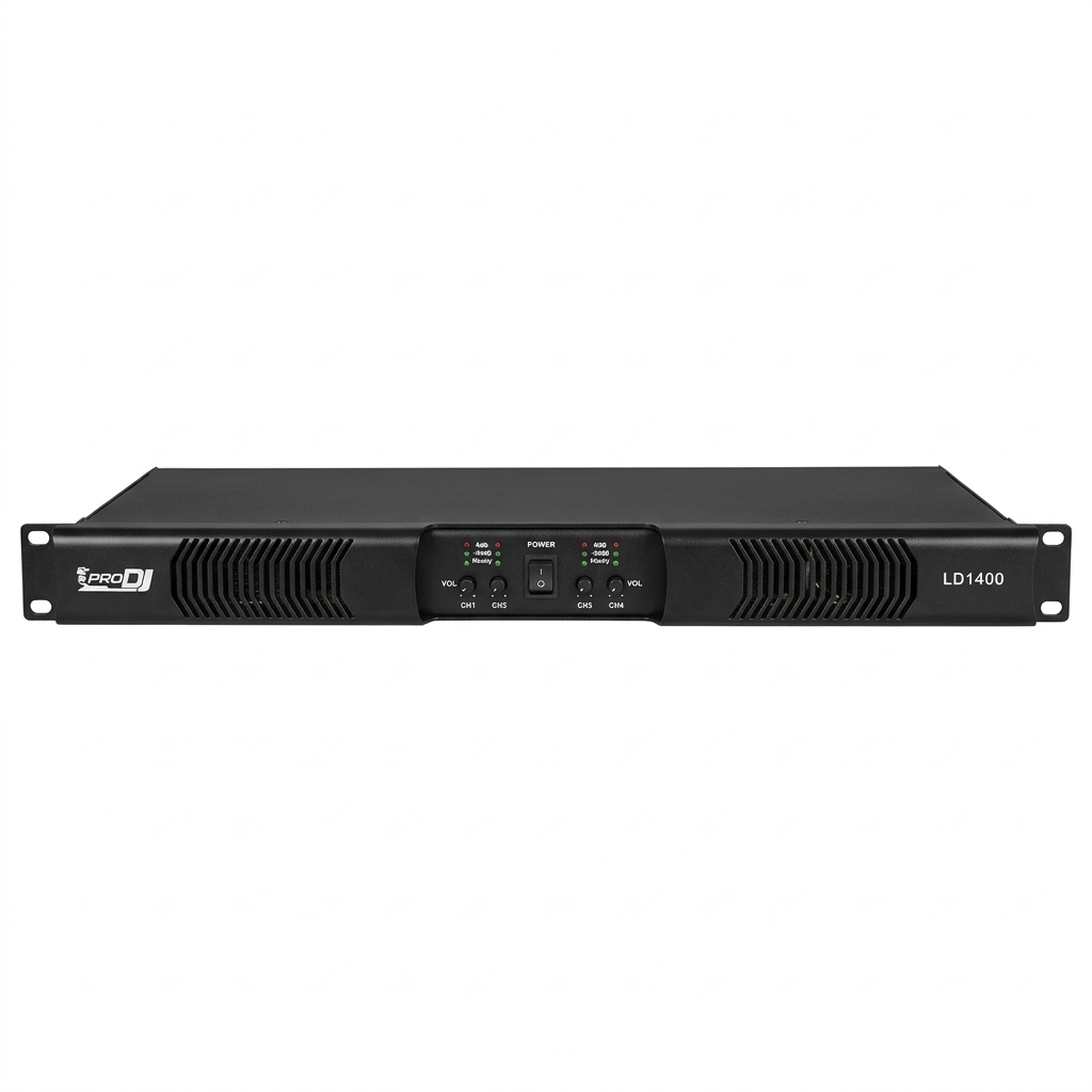 PRO DJ LD1400 PLANTA 4 CANALES 1400W