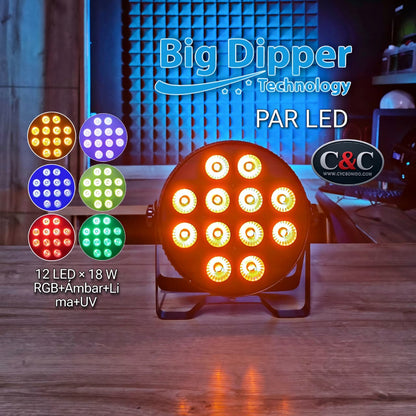BIG DIPPER LP1218 PAR LED 6 EN 1