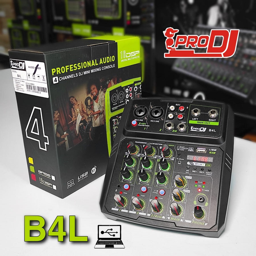 PRO DJ B4L CONSOLA DE 4 CANALES