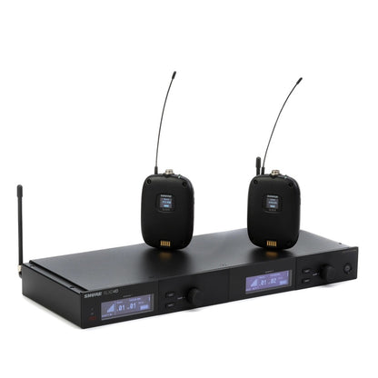 MICRÓFONO INALÁMBRICO DUAL CON DOS BODYPACKS SHURE SLXD14D-H55
