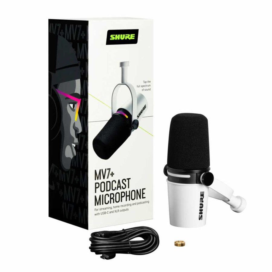 SHURE MV7+W MICROFONO DE PODCAST