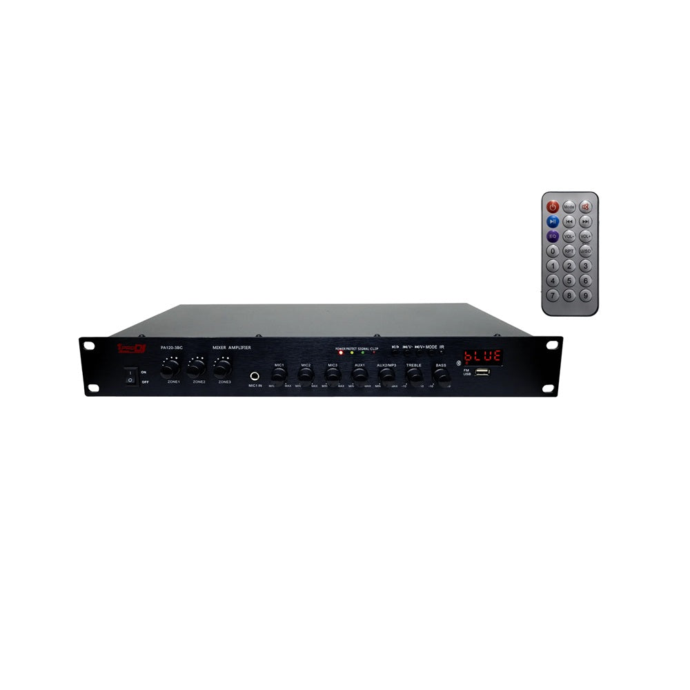 PRO DJ PA120-3BC AMPLIFICADOR DE LINEA 3 ZONAS