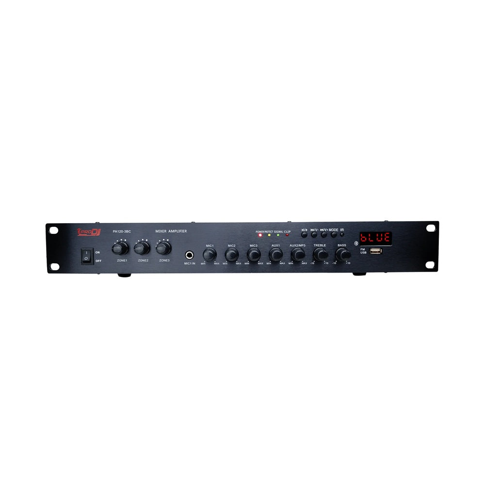 PRO DJ PA120-3BC AMPLIFICADOR DE LINEA 3 ZONAS