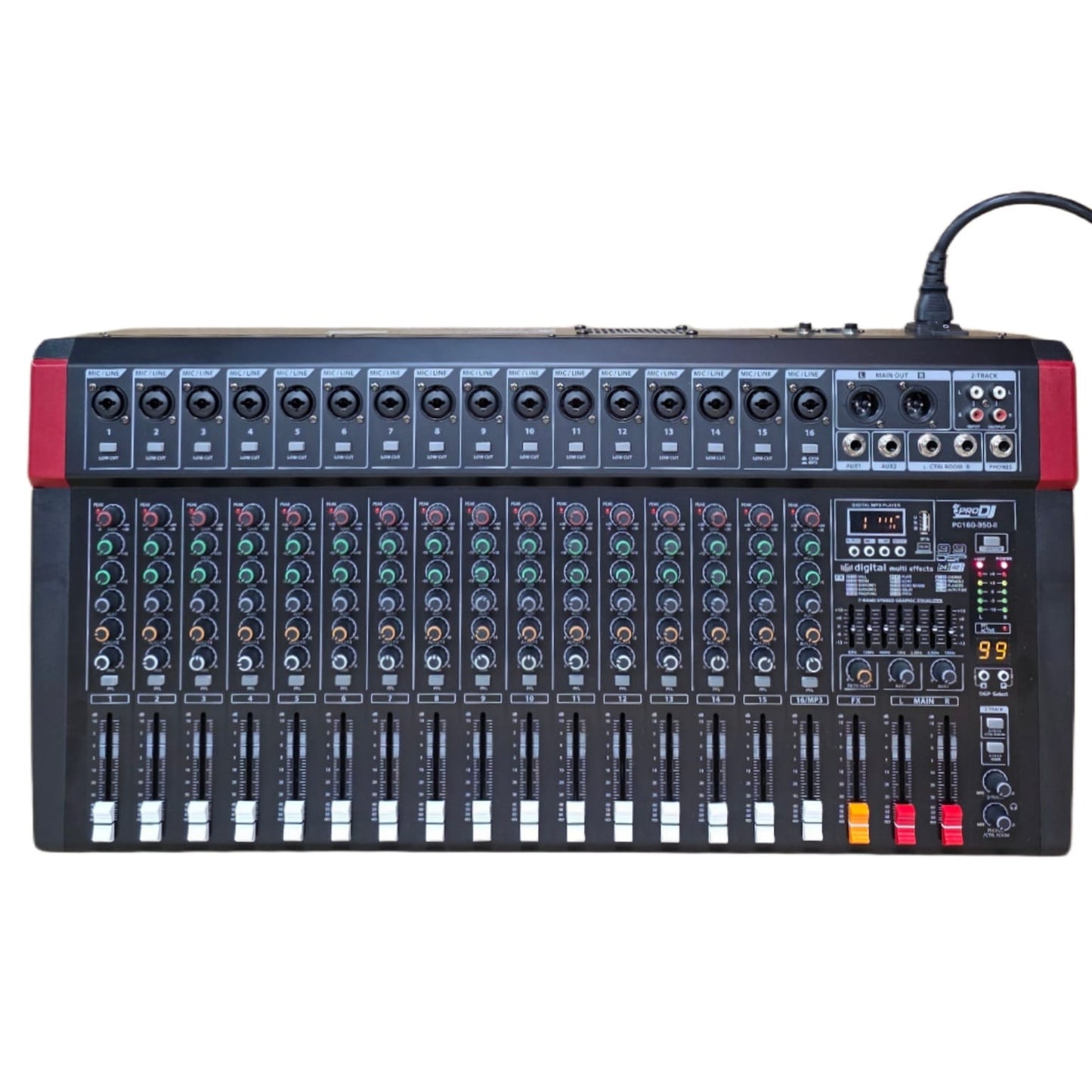 PRO DJ PC160-35O-II CONSOLA AMPLFICADA 350W 16 CANALES