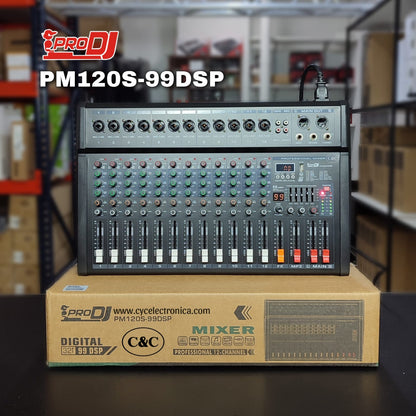 PRO DJ PM120S-99DS CONSOLA ANALOGA 12 CANALES