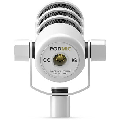 RODE PODMIC WHITE MICROFONO CONDENSADOR PARA PODCAST