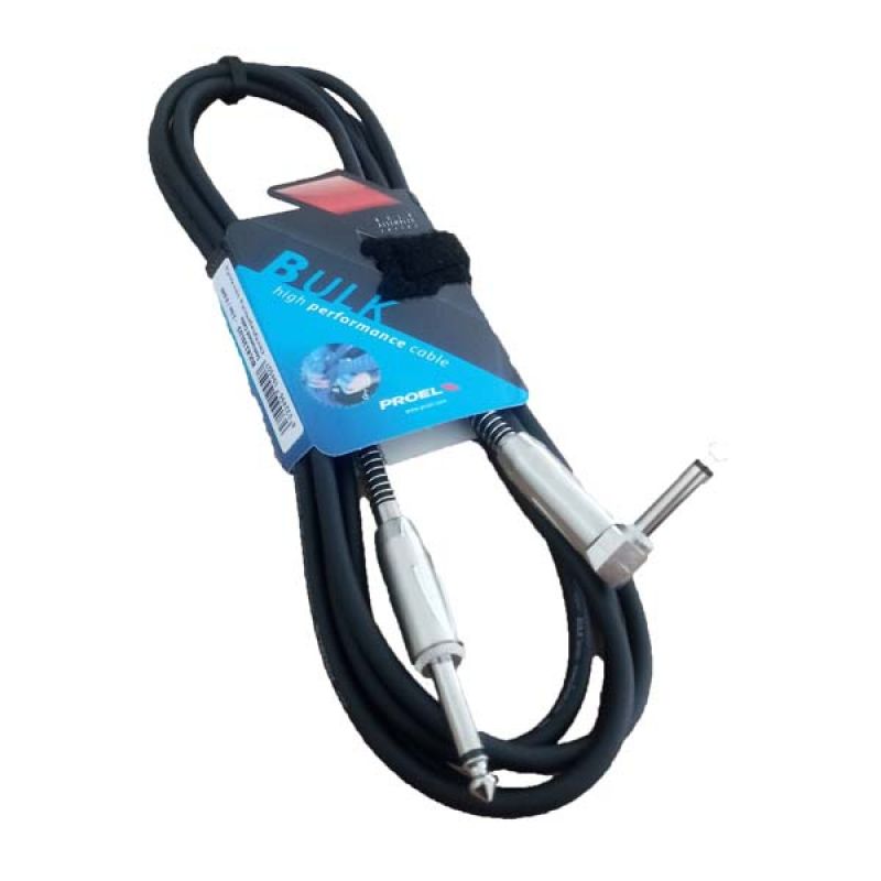 PROEL BULK120LU5 EXTENSION 1/4 MONO X 1/4 MONO EN L