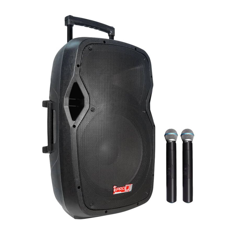 Pro DJ PS15A-MP3-B Cabina activa recargable de 15"