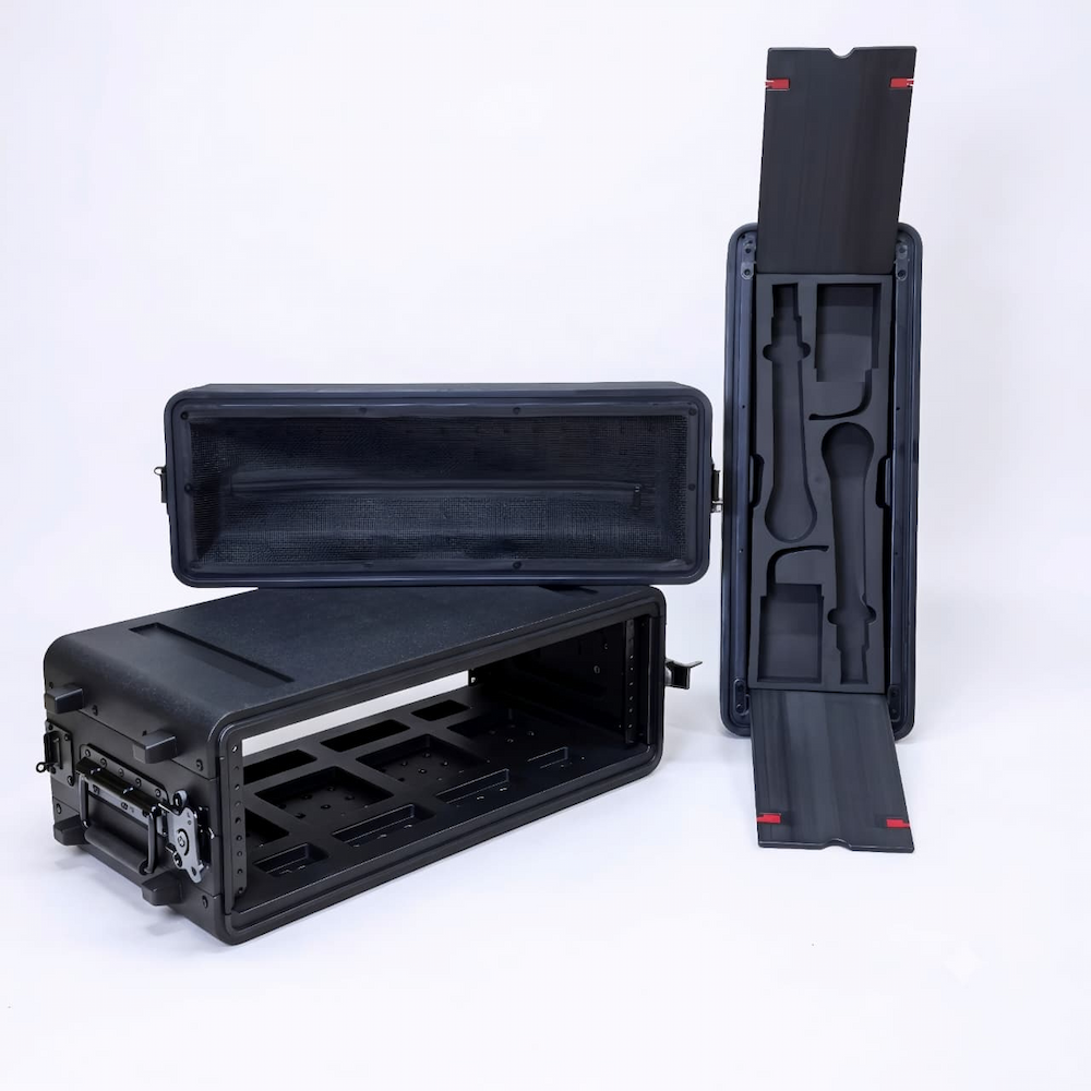 TAURUS 280-3U CASE RACK 3 CUERPOS 2 ESPACIOS PARA MICROFONOS