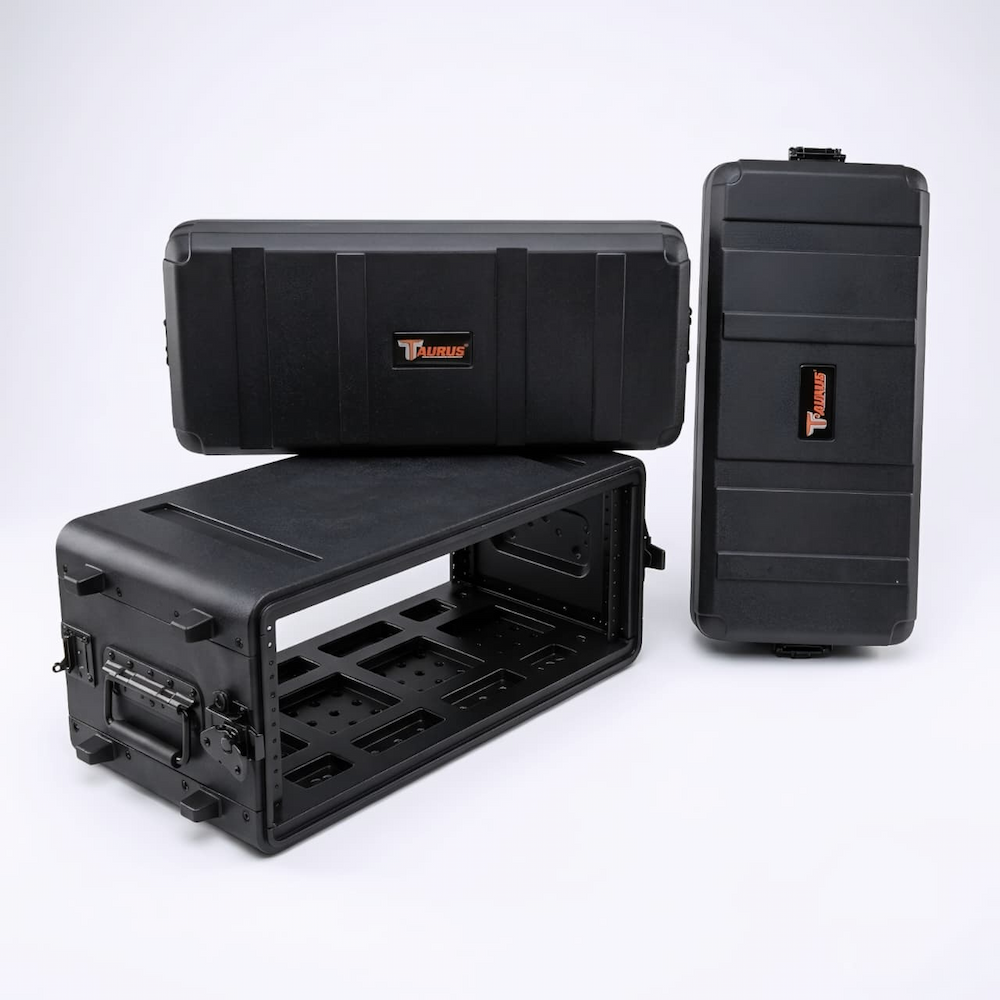 TAURUS 280-4U CASE RACK 4 CUERPOS 3 ESPACIOS PARA MICROFONOS