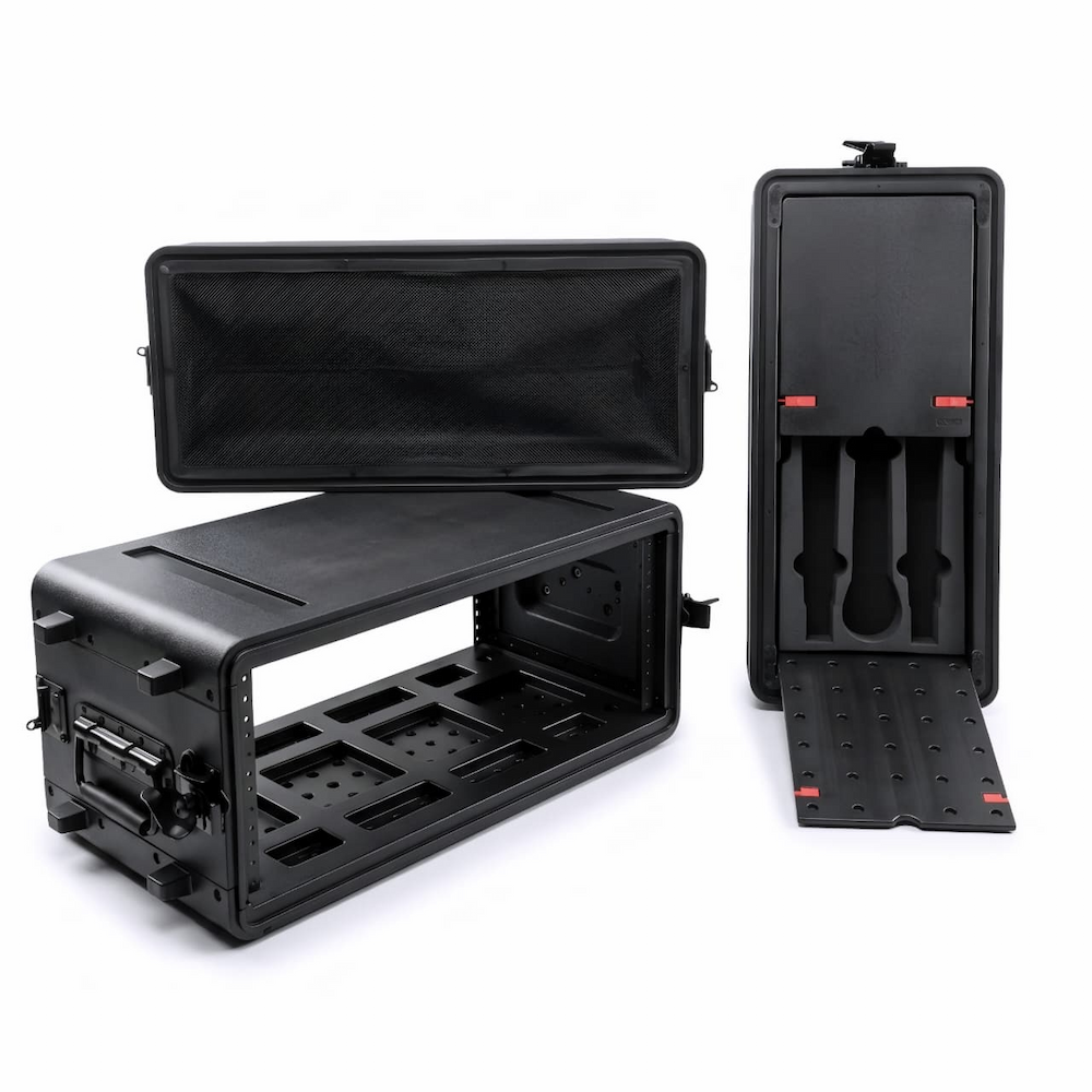 TAURUS 280-4U CASE RACK 4 CUERPOS 3 ESPACIOS PARA MICROFONOS