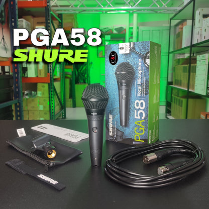 SHURE PGA58XLR MICROFONO VOCAL