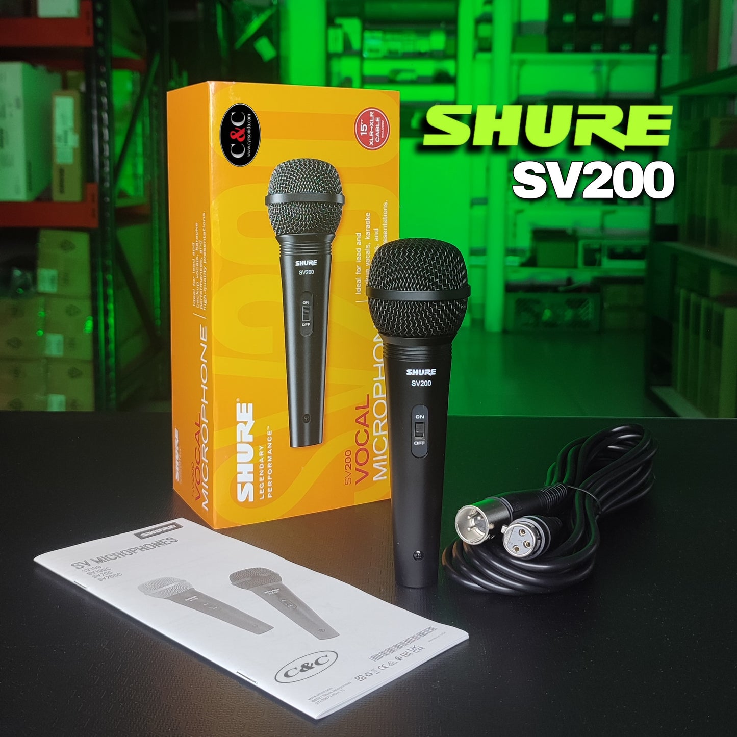 SHURE SV200 MICROFONO DINAMICO CARDIODE