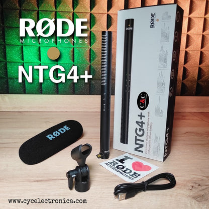 Microfono con boom RODE NTG4+