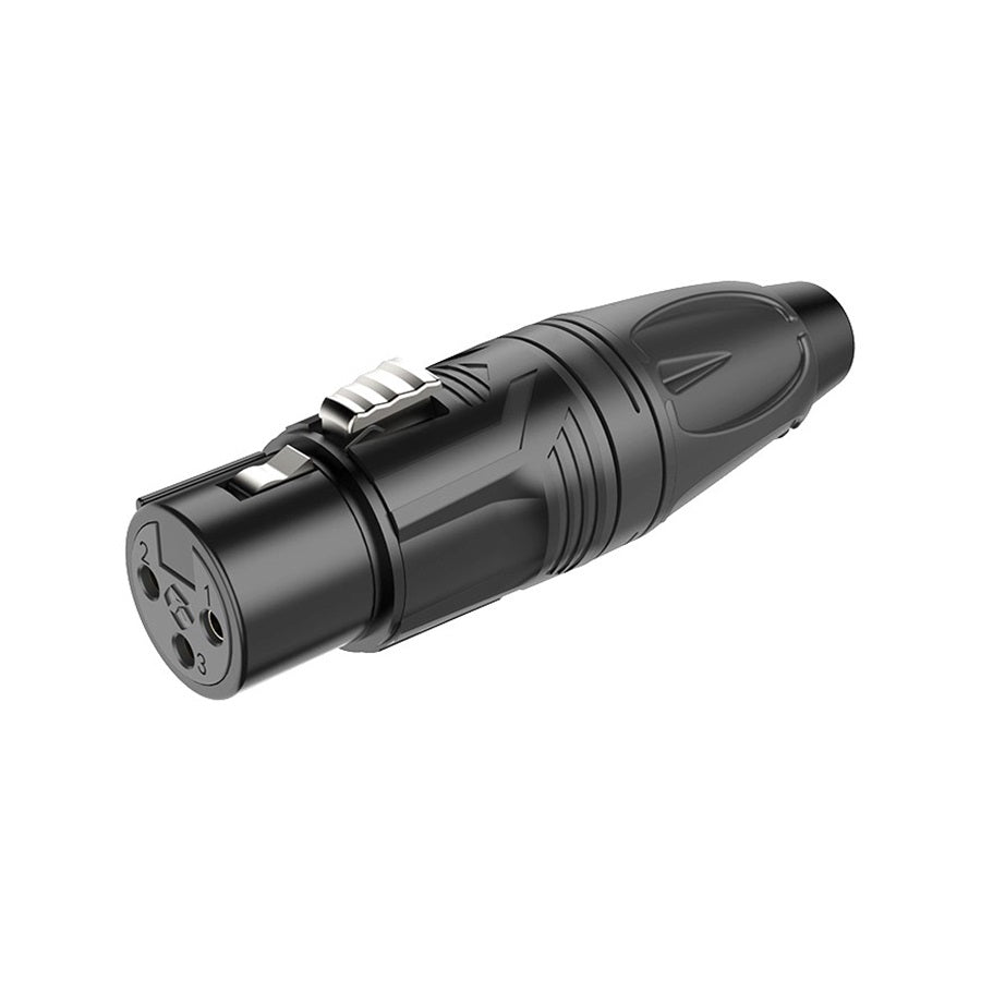 Conector canon XLR hembra RX3F-BG negro