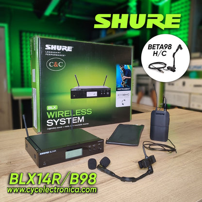 SHURE BLX14R/B98 MICROFONO INLAMBRICO PARA INSTRUMENTO DE VIENTO