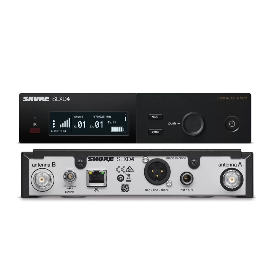 SHURE SLXD14 SISTEMA INALÁMBRICO CON TRANSMISOR BODYPACK