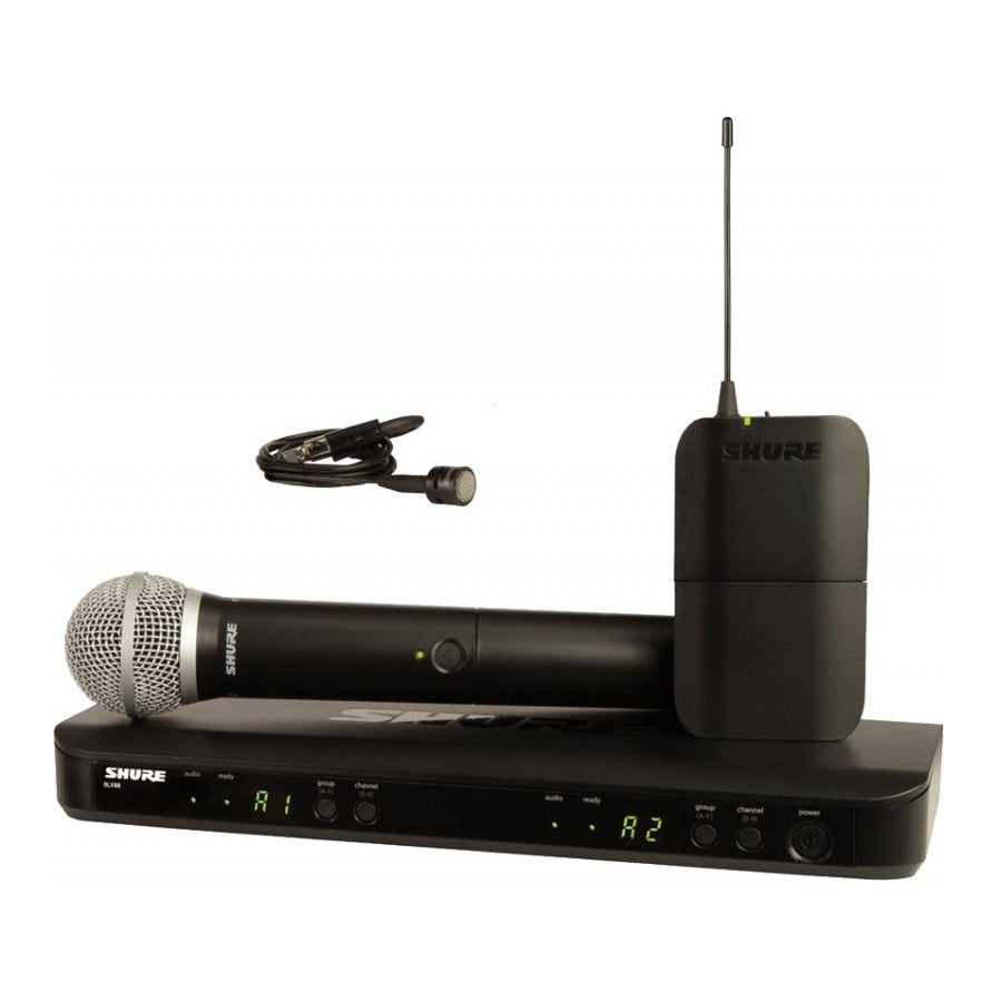 SHURE BLX1288/PG85 MICRFONO DOBLE SOLAPA Y MANO