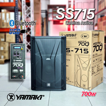 YAMAKI SS715 CABINA ACTIVA DE 15'' 700W BLUETOOTH
