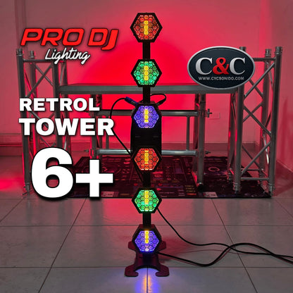 PRO DJ LIGHTING RETROL POWER6+ TORRE DE LUCES