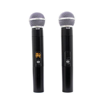 PRO DJ UHF-1222M MICROFONO DOBLE INALAMBRICO
