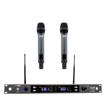PRO DJ UHV1622M MICROFONO DOBLE DE MANO