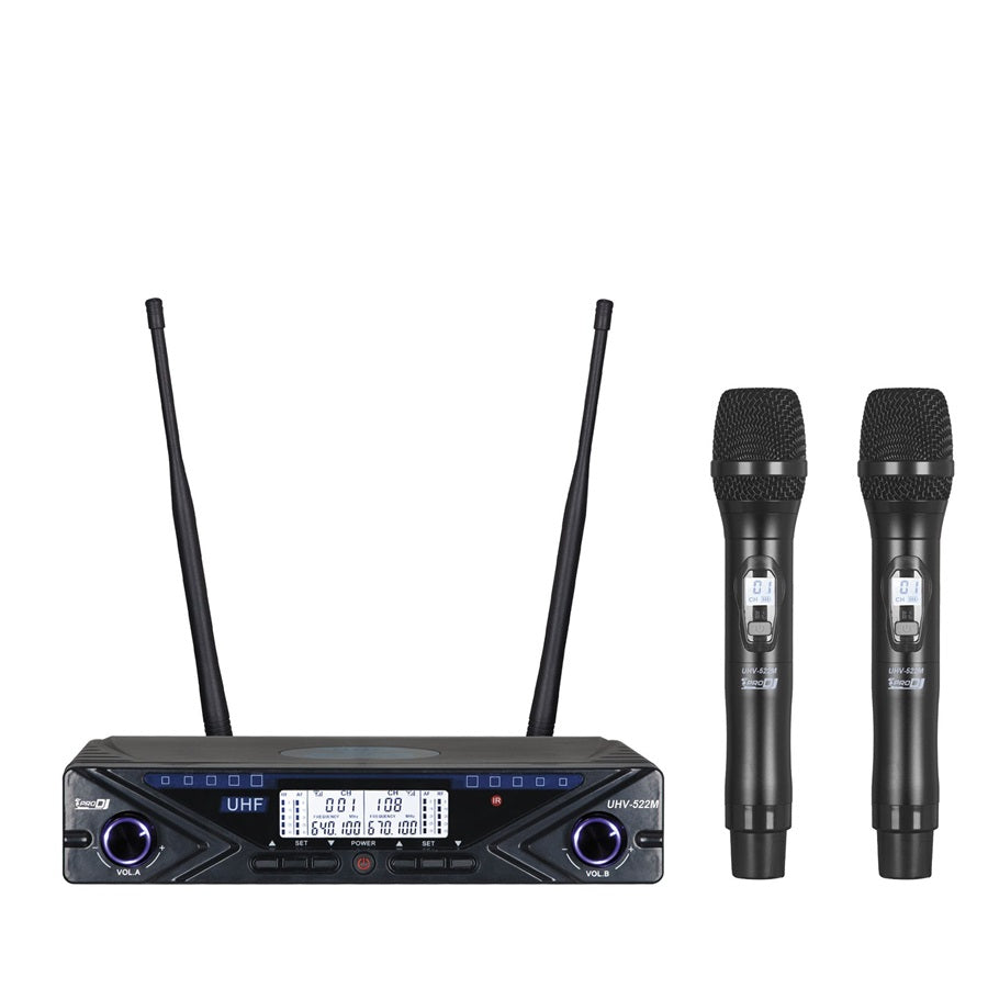 Micrófono doble Prodj UHV522M