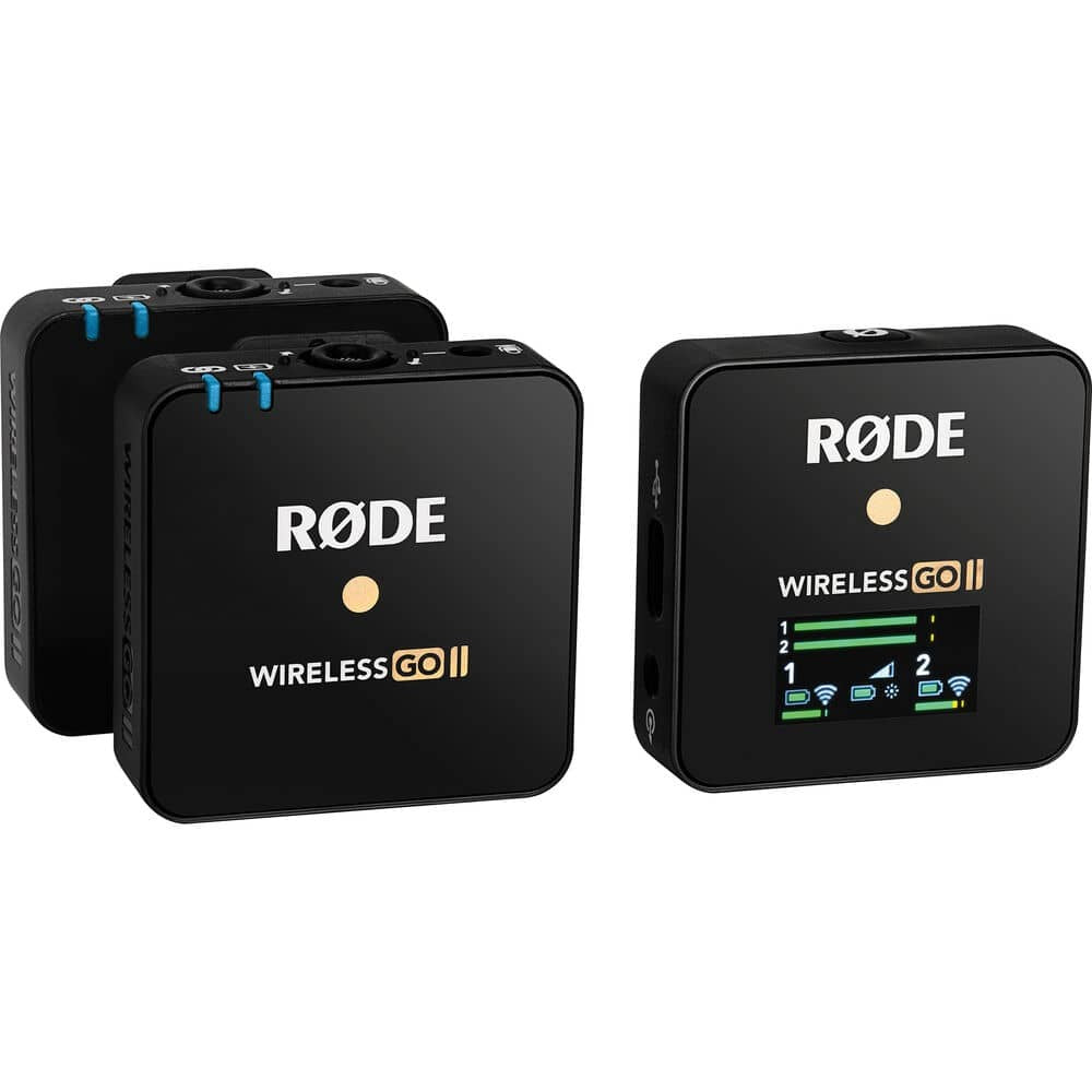 Sistema de micrófono inalámbrico digital compacto (2.4 GHz, negro) WIRELESS GO II NEGRO