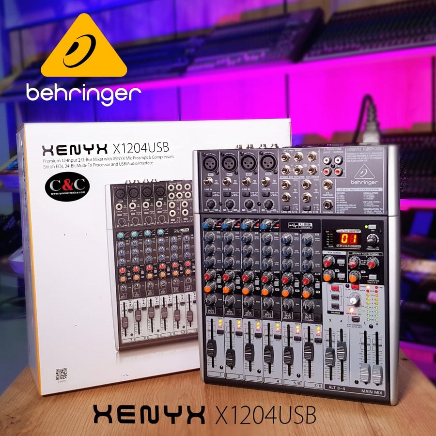 MEZCLADOR BEHRINGER XENYX X1204USB